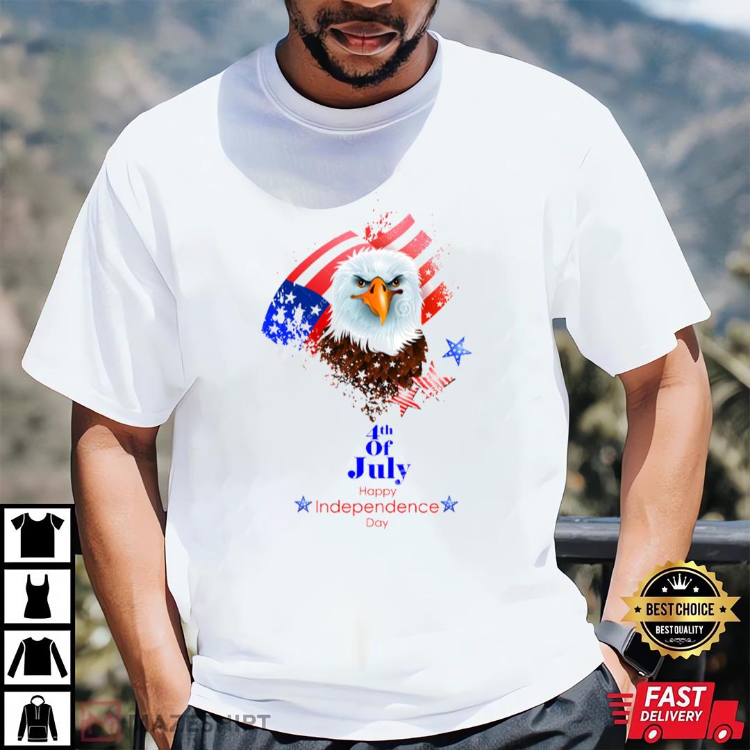 4th July, Independence Day Of America, Eagle Flag Shirt