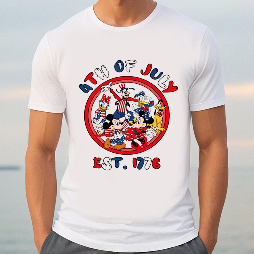 4th July Pluto And Friends Shirt