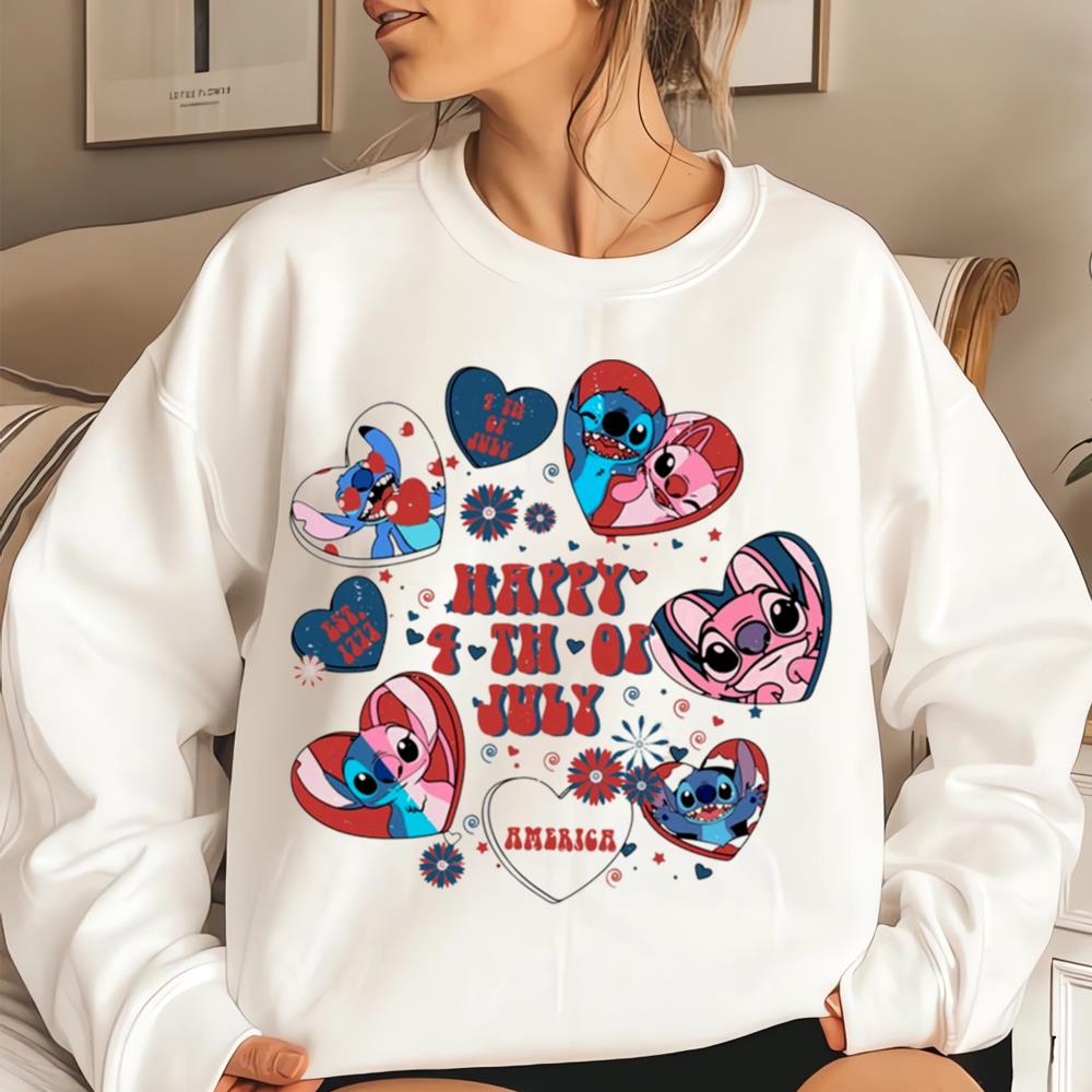 4th Of July America Stitch Shirt, Stitch Memorial Day Shirt