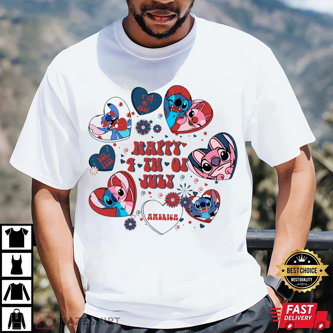 4th Of July America Stitch Shirt, Stitch Memorial Day Shirt