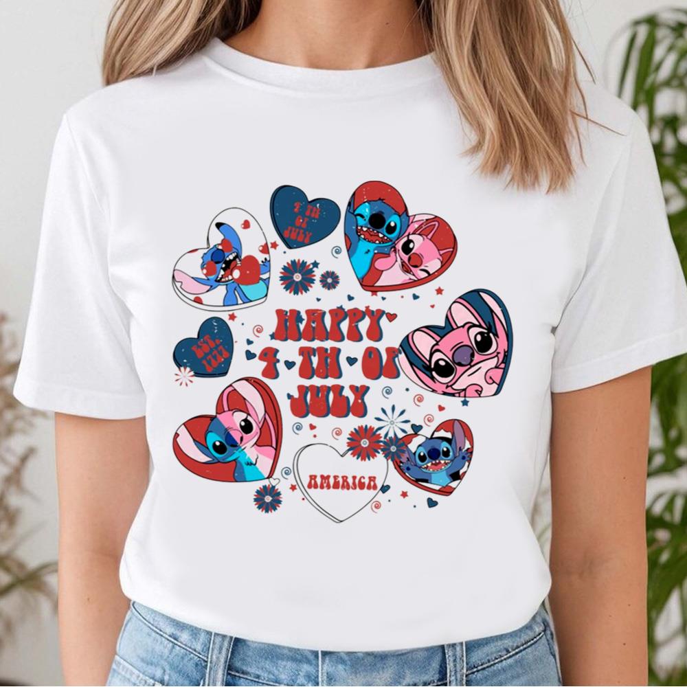 4th Of July America Stitch Shirt, Stitch Memorial Day Shirt