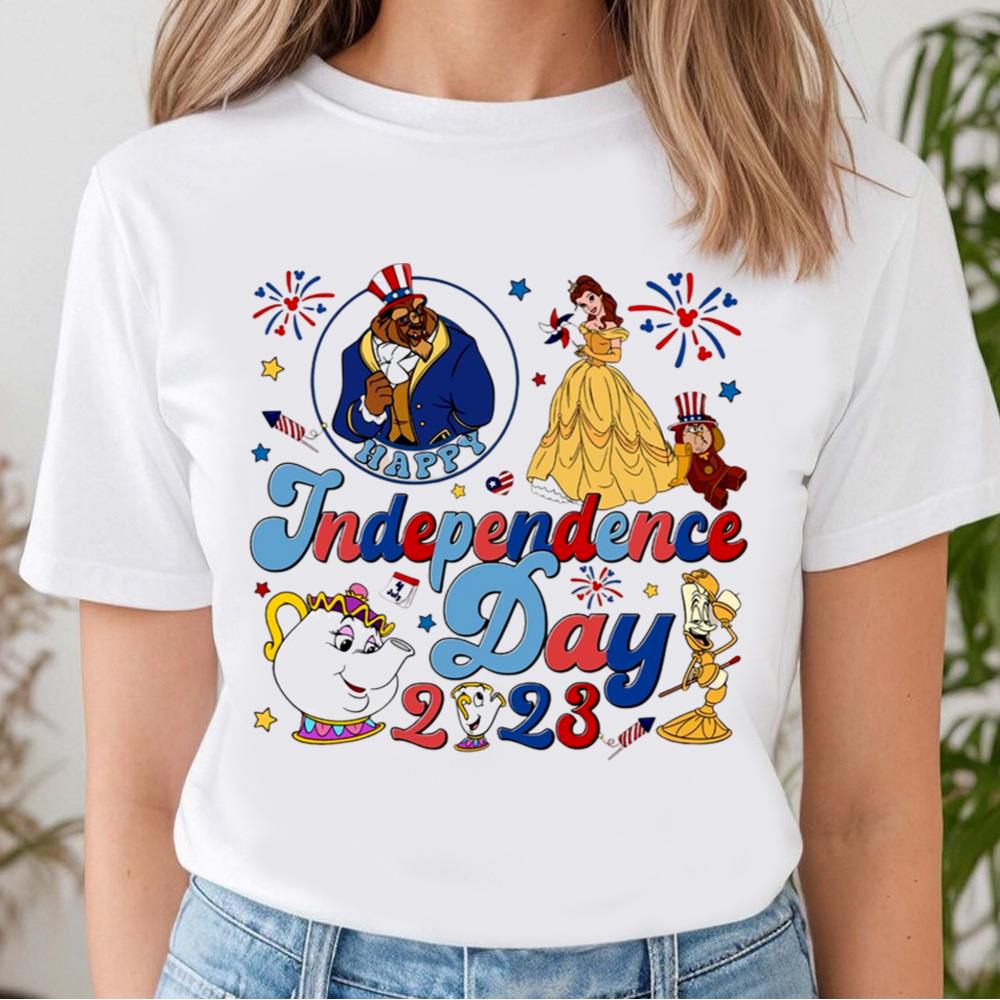 4th Of July Beauty And The Beast USA Independence Day, Happy 4th Of July 2023 Shirt