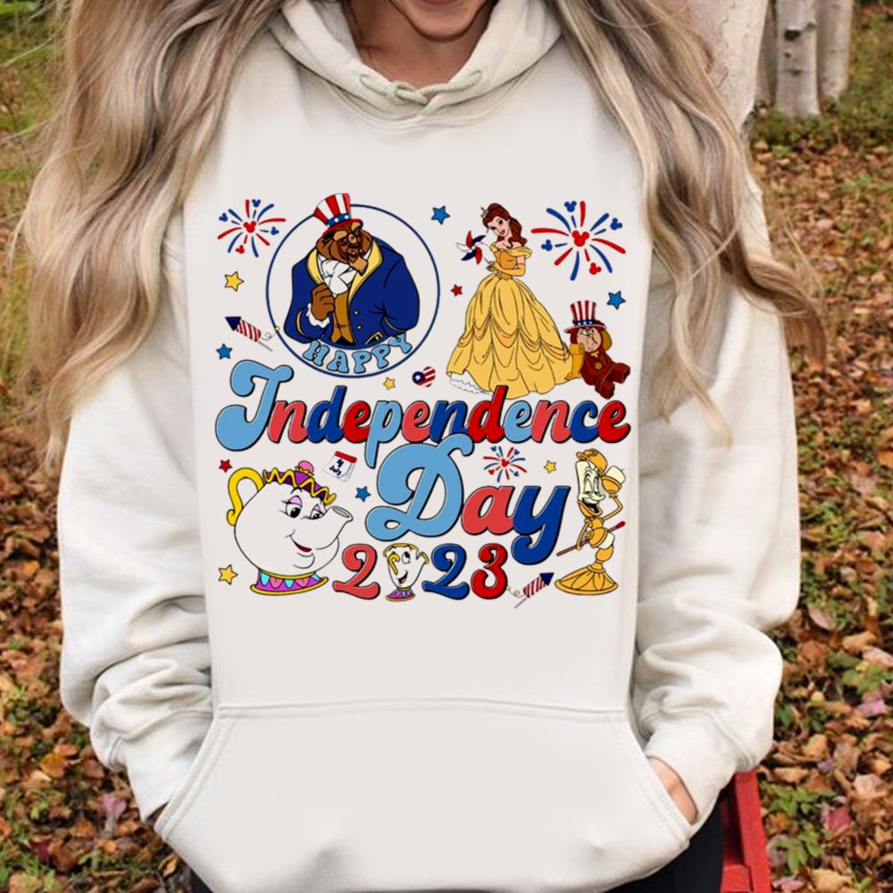 4th Of July Beauty And The Beast USA Independence Day, Happy 4th Of July 2023 Shirt