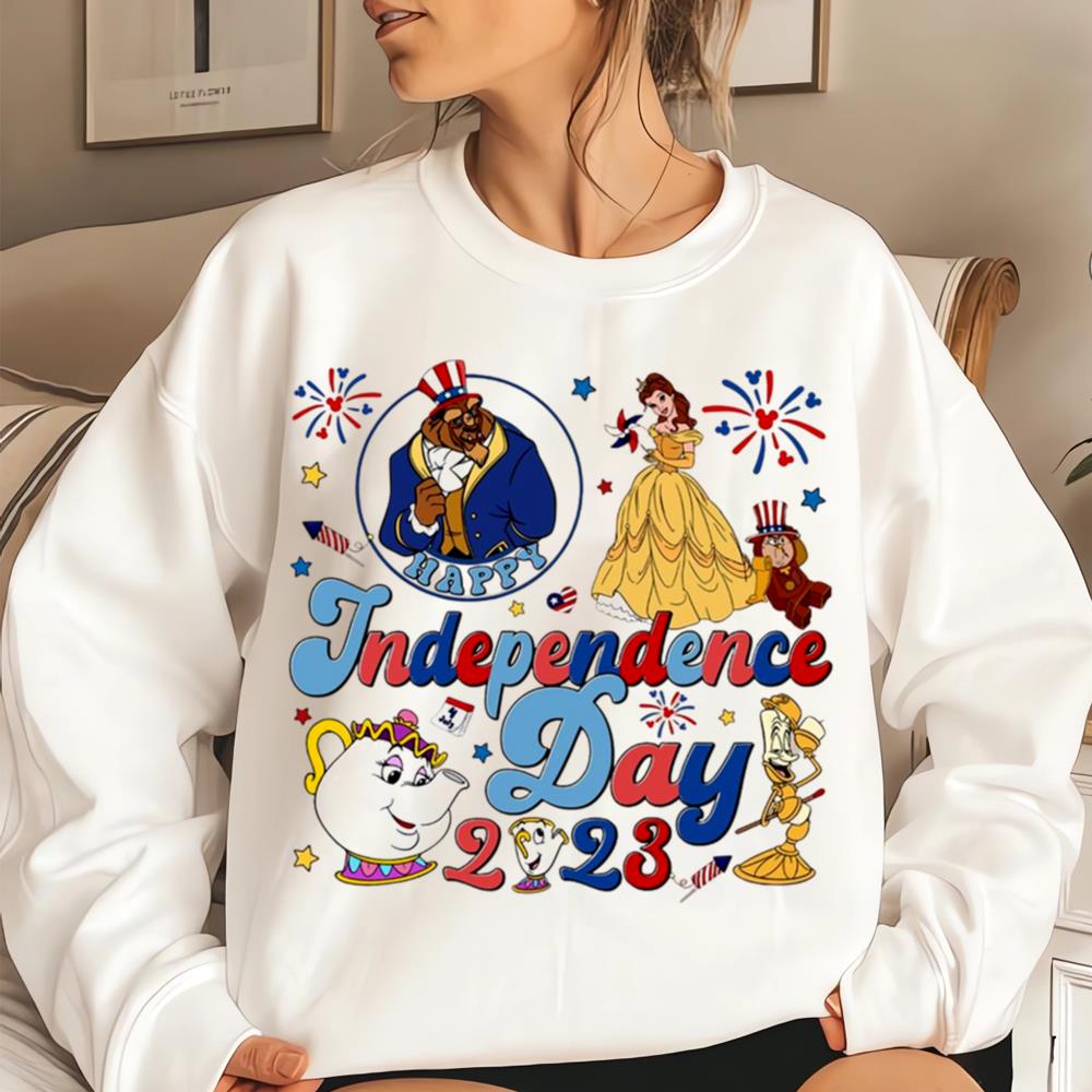 4th Of July Beauty And The Beast USA Independence Day, Happy 4th Of July 2023 Shirt