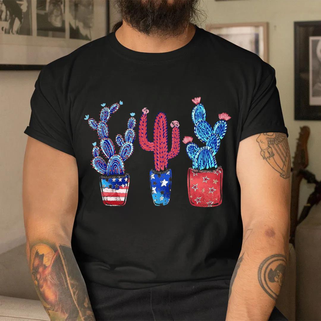 4th Of July Cactus Shirt, 4th Of July Plant, Happy 4th Of July Day Shirt