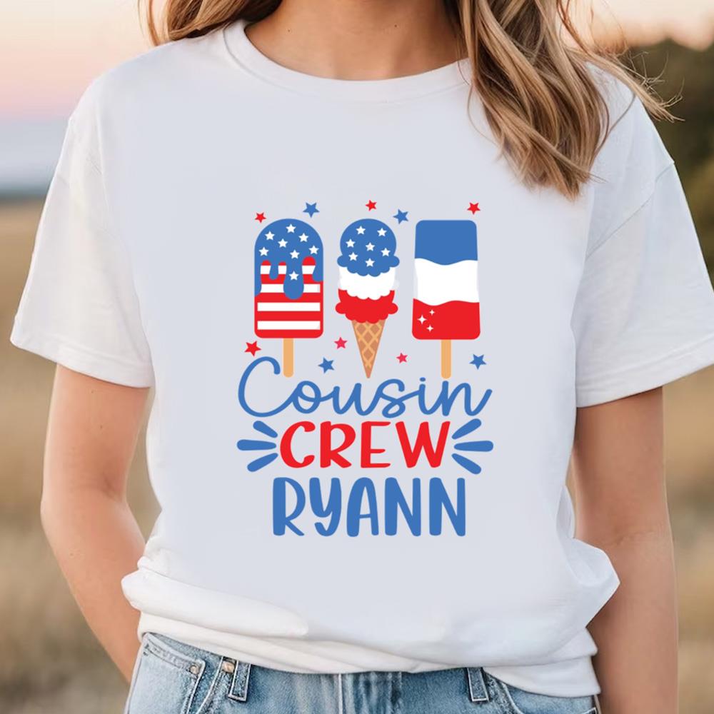 4th Of July Cousin Crew Shirt, Independence Day Shirt, Memorial Day Shirt, Personalized 4th Of July