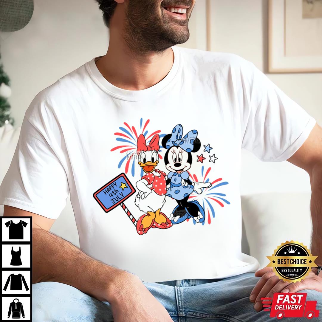 4th Of July Magical Shirt, Daisy And Minnie Disney Memorial Day Shirt