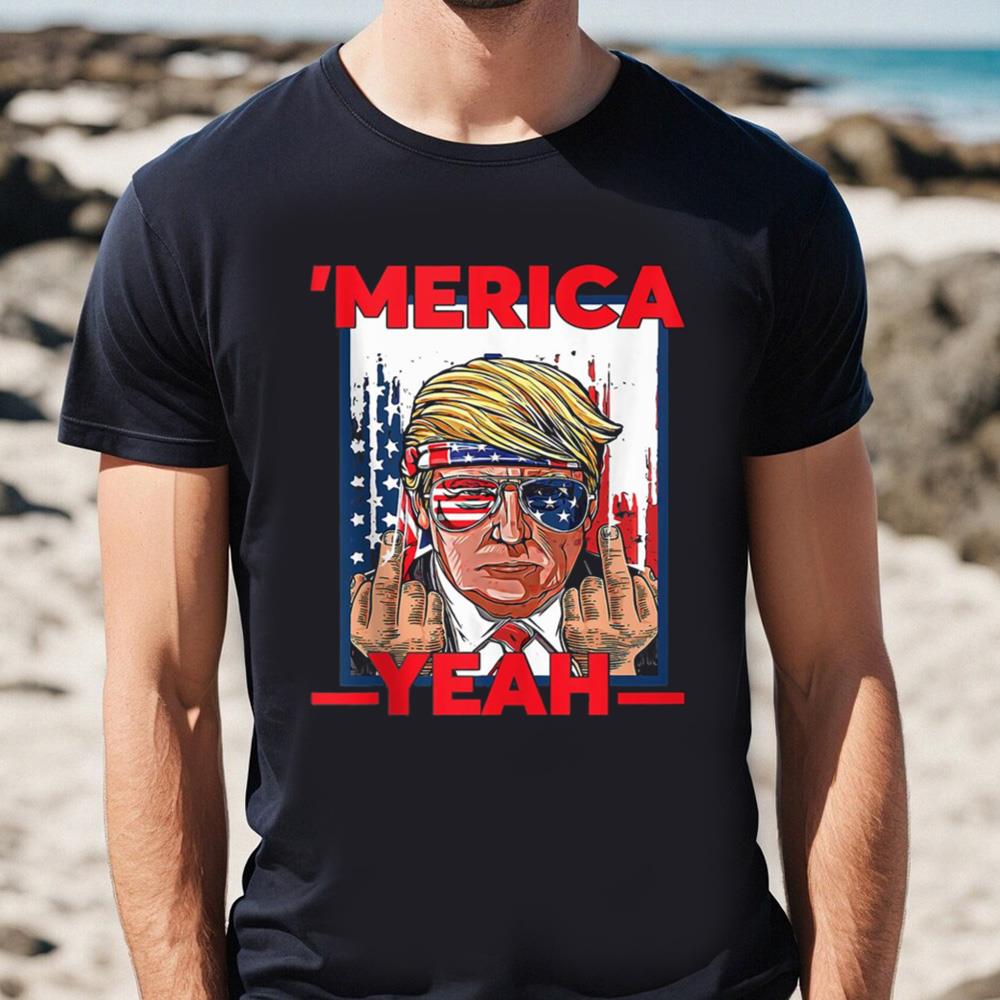 4th Of July Patriotic Donald Trump T-Shirt, Trump Happy 4th Of July Day Shirt