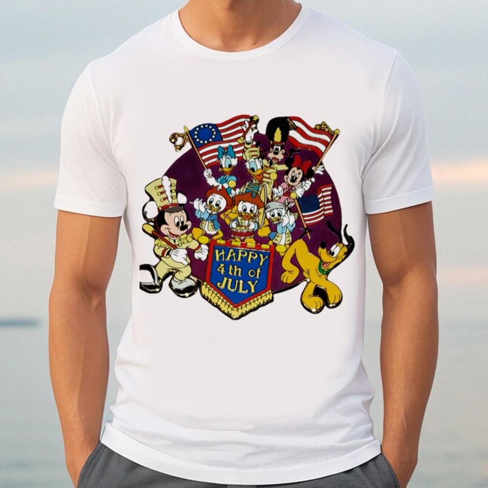 4th Of July Pluto And Friends Disney Pluto Happy 4th Of July Day Shirt