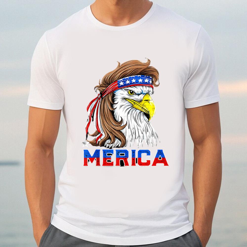 4th Of July Shirt American Bald Eagle Mullet Shirt, America Eagle Shirt, Eagle Mullet Shirt