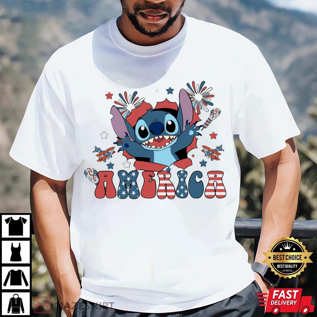 4th Of July Stitch, Stitch Memorial Day Shirt