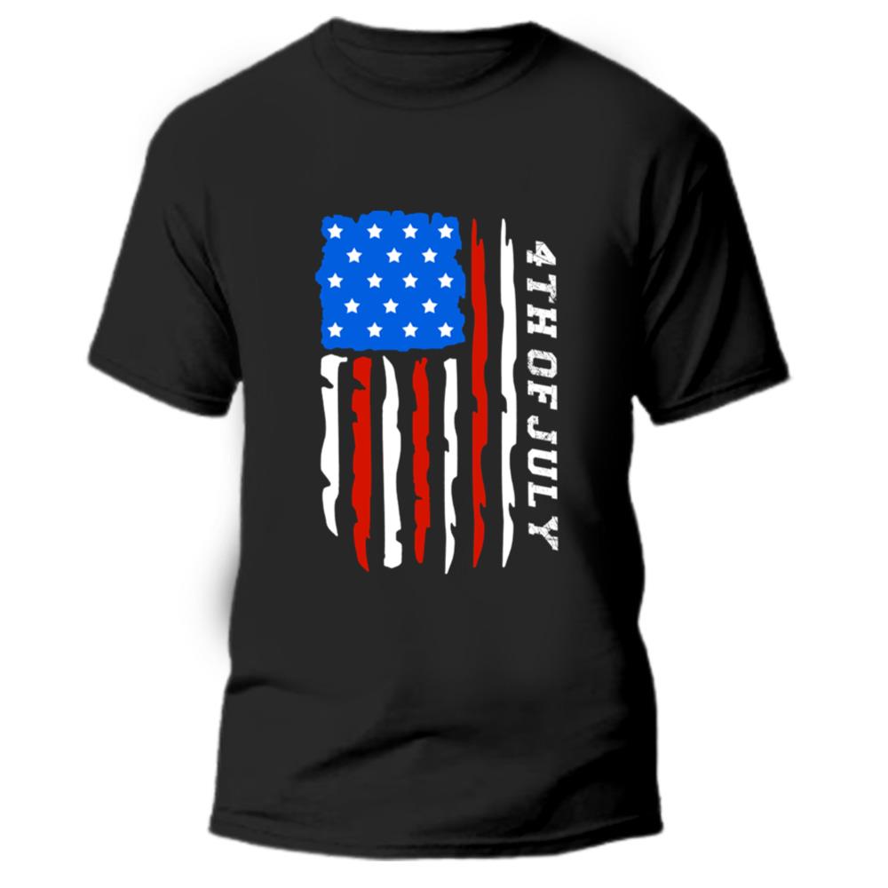 4th Of July T-shirt Vintage American Flag