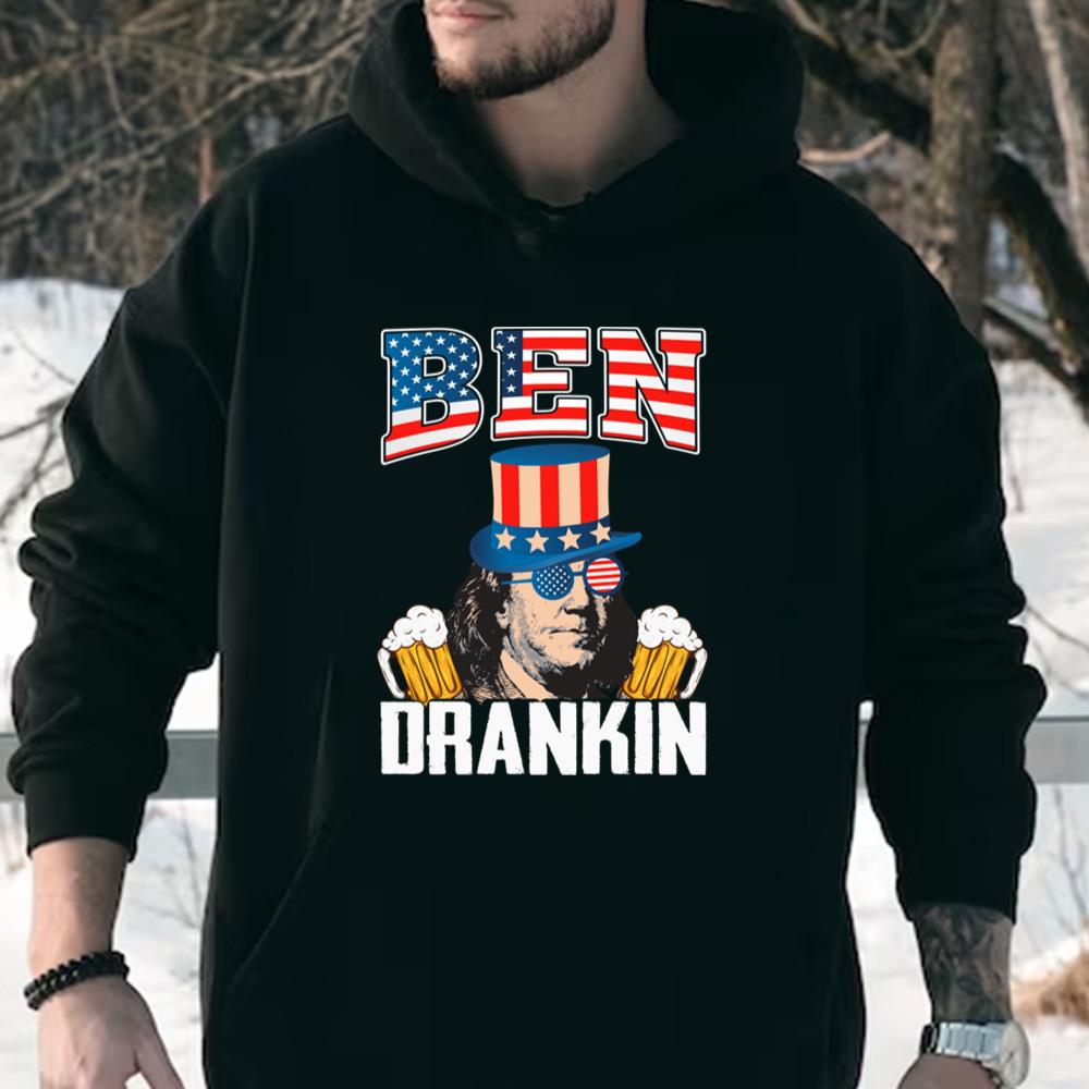 4th Of July Usa Flag Ben Drankin T-shirt