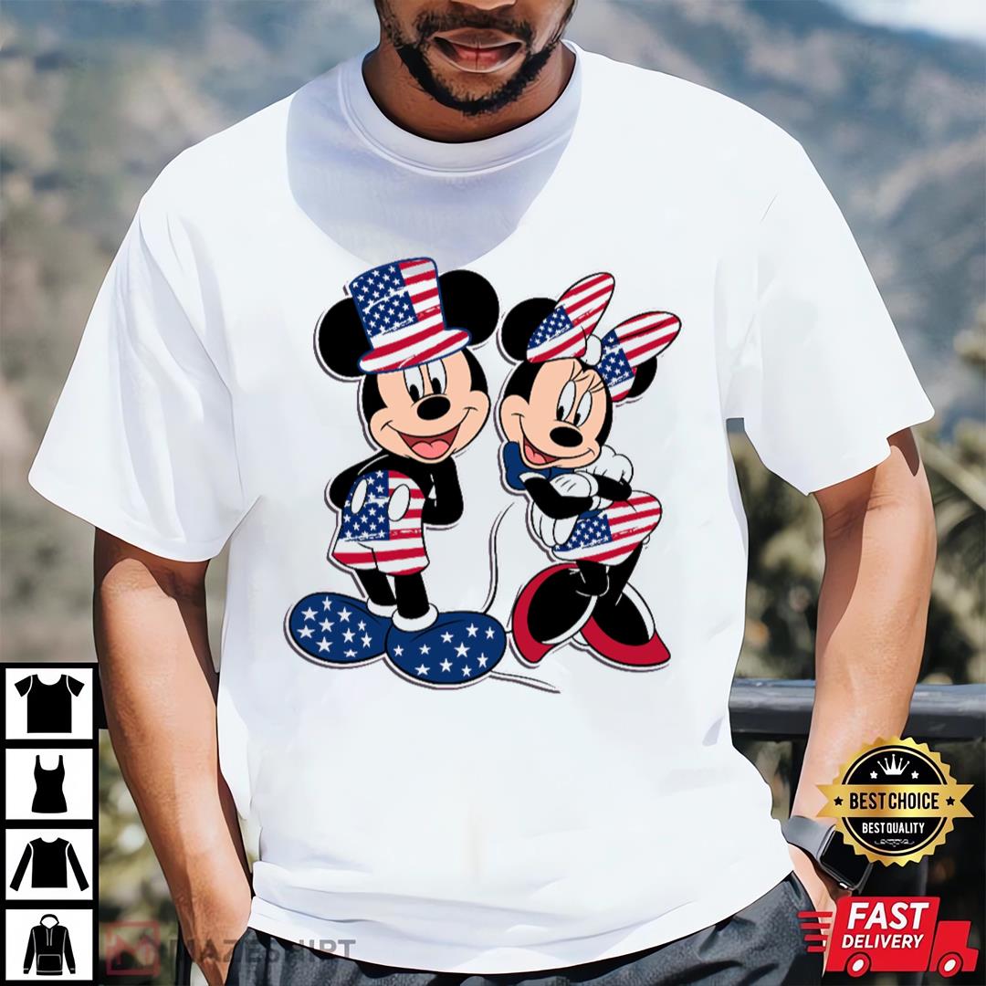 4th of July Mickey and Minnie, I love America Shirt