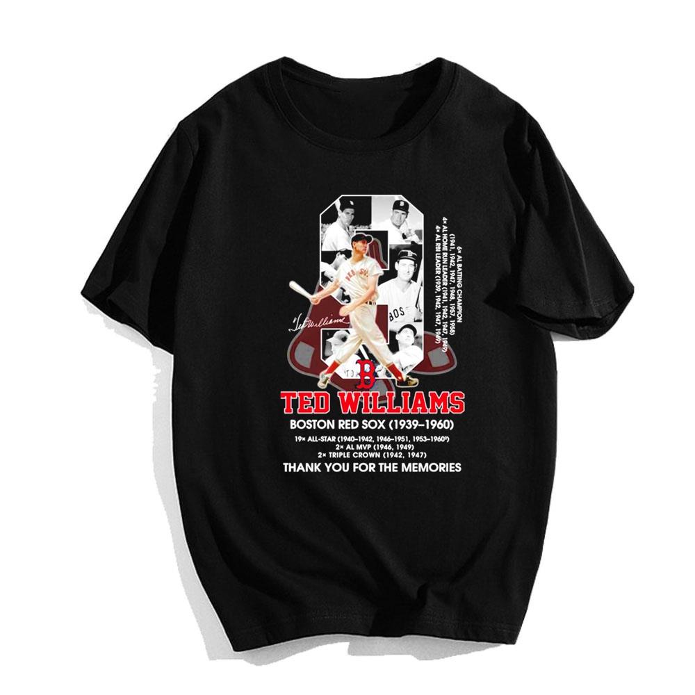 9 Ted Williams Boston Red Sox 1939-1960 Shirt