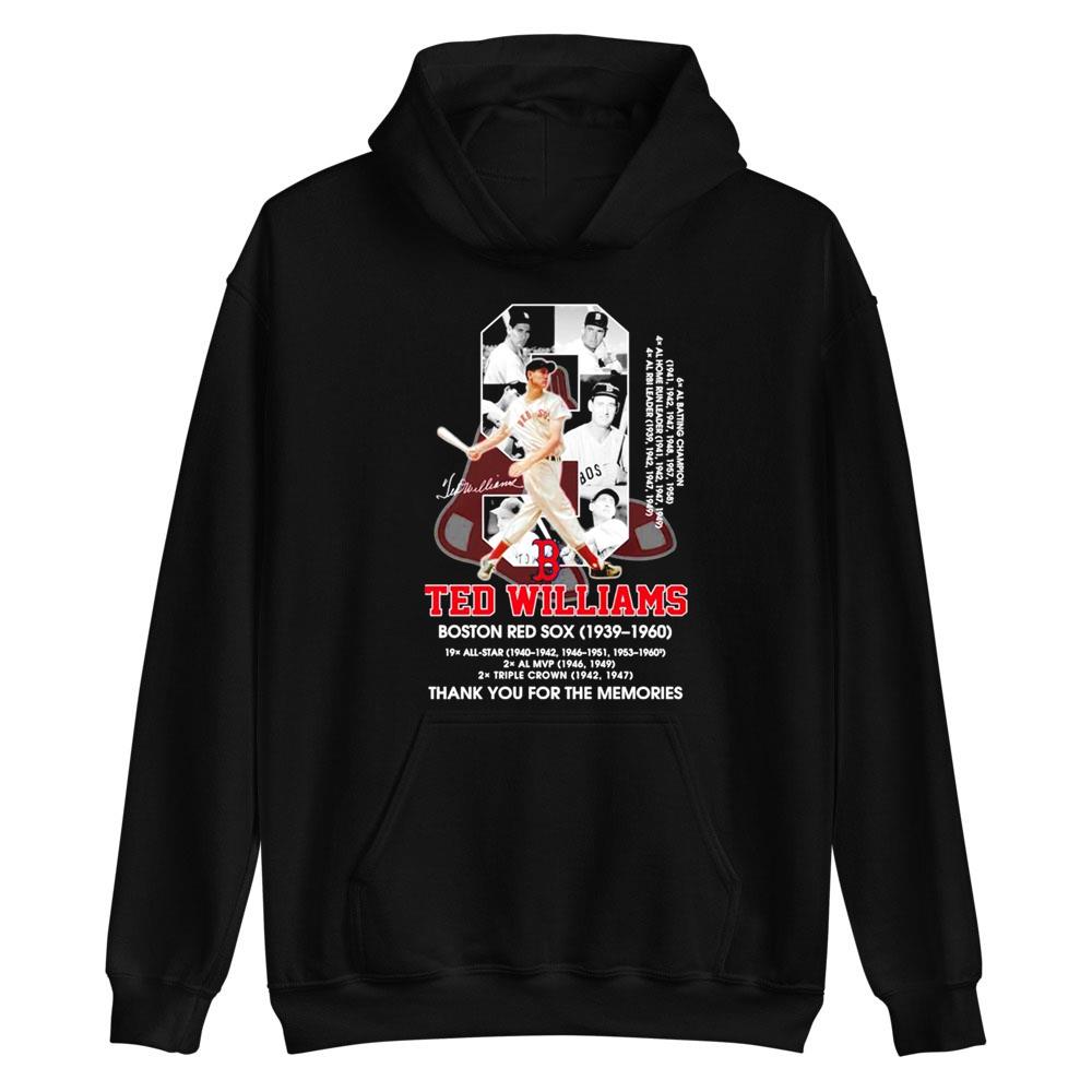 9 Ted Williams Boston Red Sox 1939-1960 Shirt