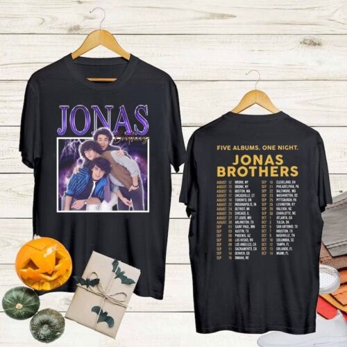 90s Vintage Jonas Brothers Five Albums One Night Tour 2023 Shirt