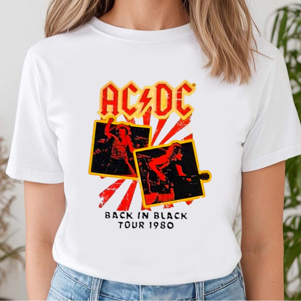 AC DC Back In Black Tour 1980 T-Shirt