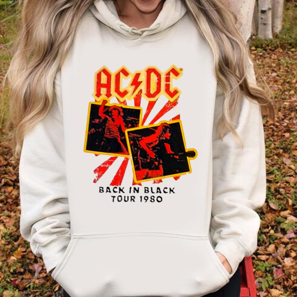 AC DC Back In Black Tour 1980 T-Shirt