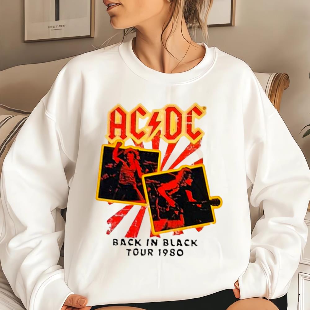 AC DC Back In Black Tour 1980 T-Shirt