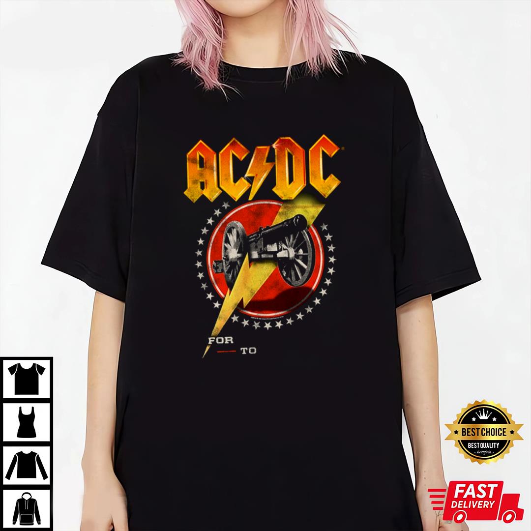 AC DC For Those About To Rock Circle T-Shirt