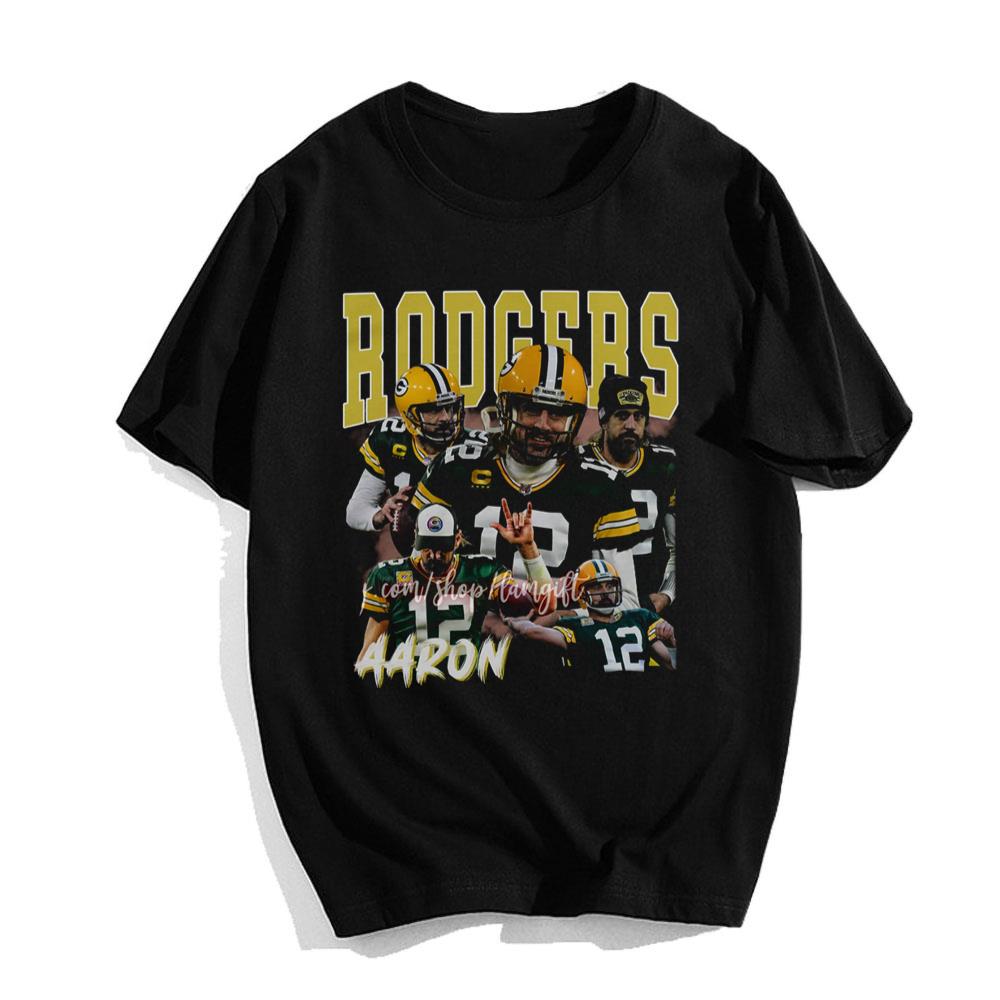 Aaron Rodgers Green Bay Packers T-Shirt NFL Gifts For Football Fans