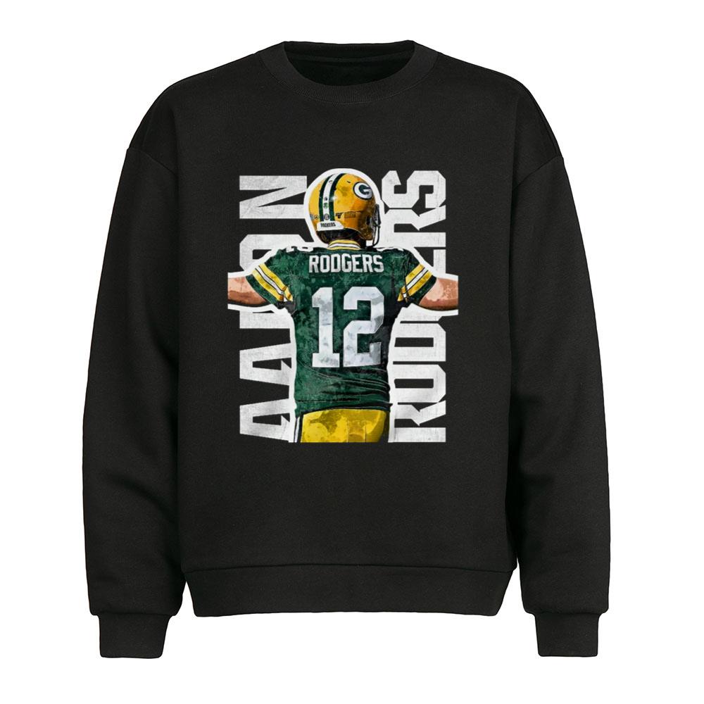 Aaron Rodgers Green Bay Watercolor Art T-Shirt