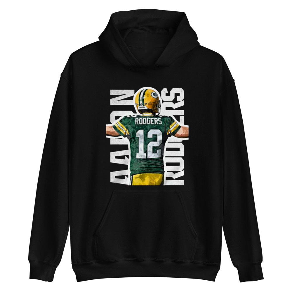 Aaron Rodgers Green Bay Watercolor Art T-Shirt