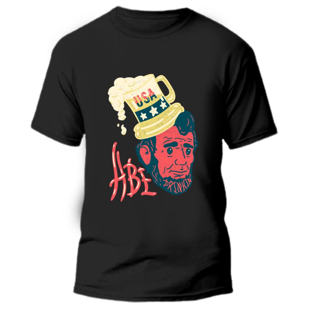 Abe Drinkin 4th Of July Funny Drunk Abraham Lincoln Us President T-shirt