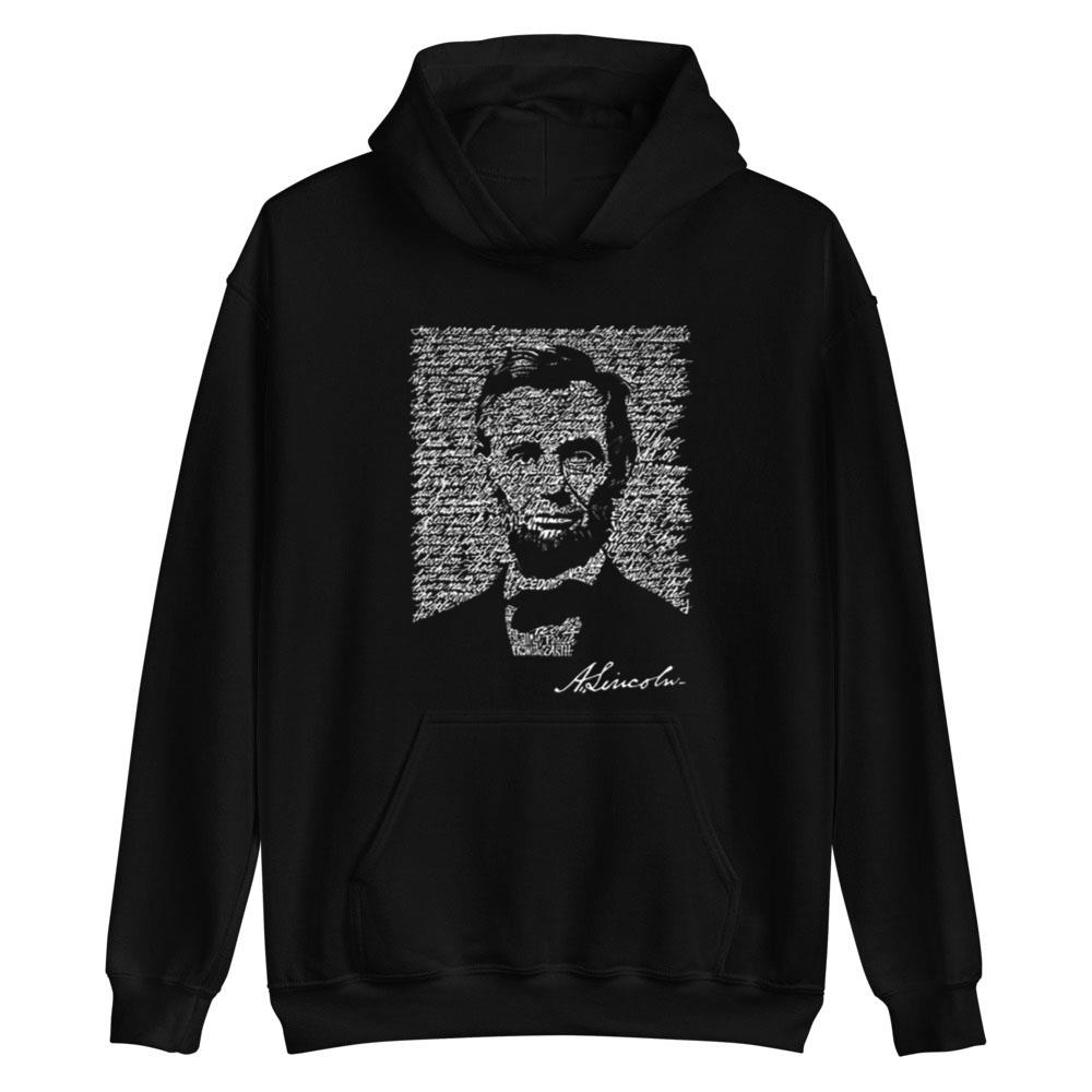 Abraham Lincoln T-Shirt Created out of the Entire Gettysburg Address