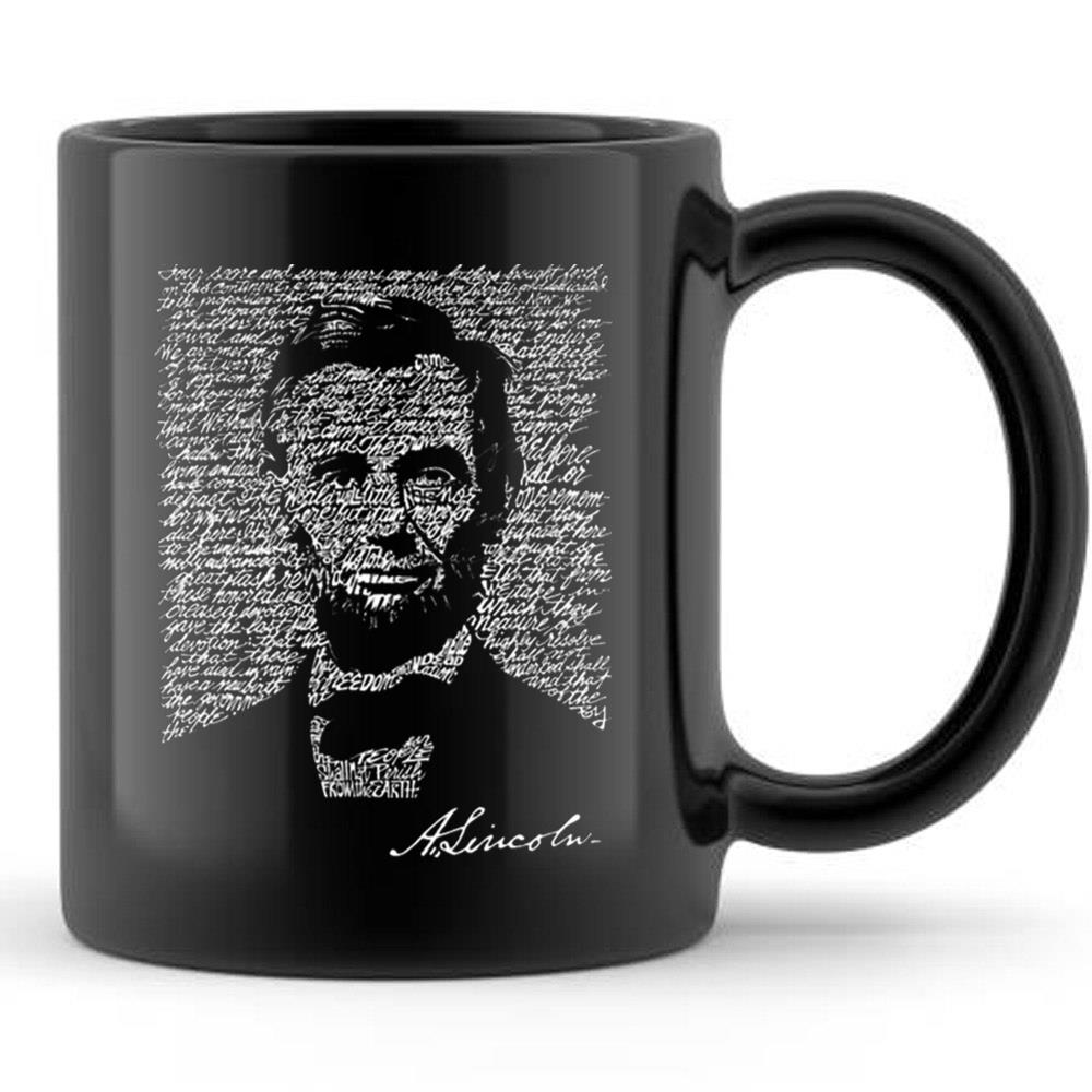 Abraham Lincoln T-Shirt Created out of the Entire Gettysburg Address