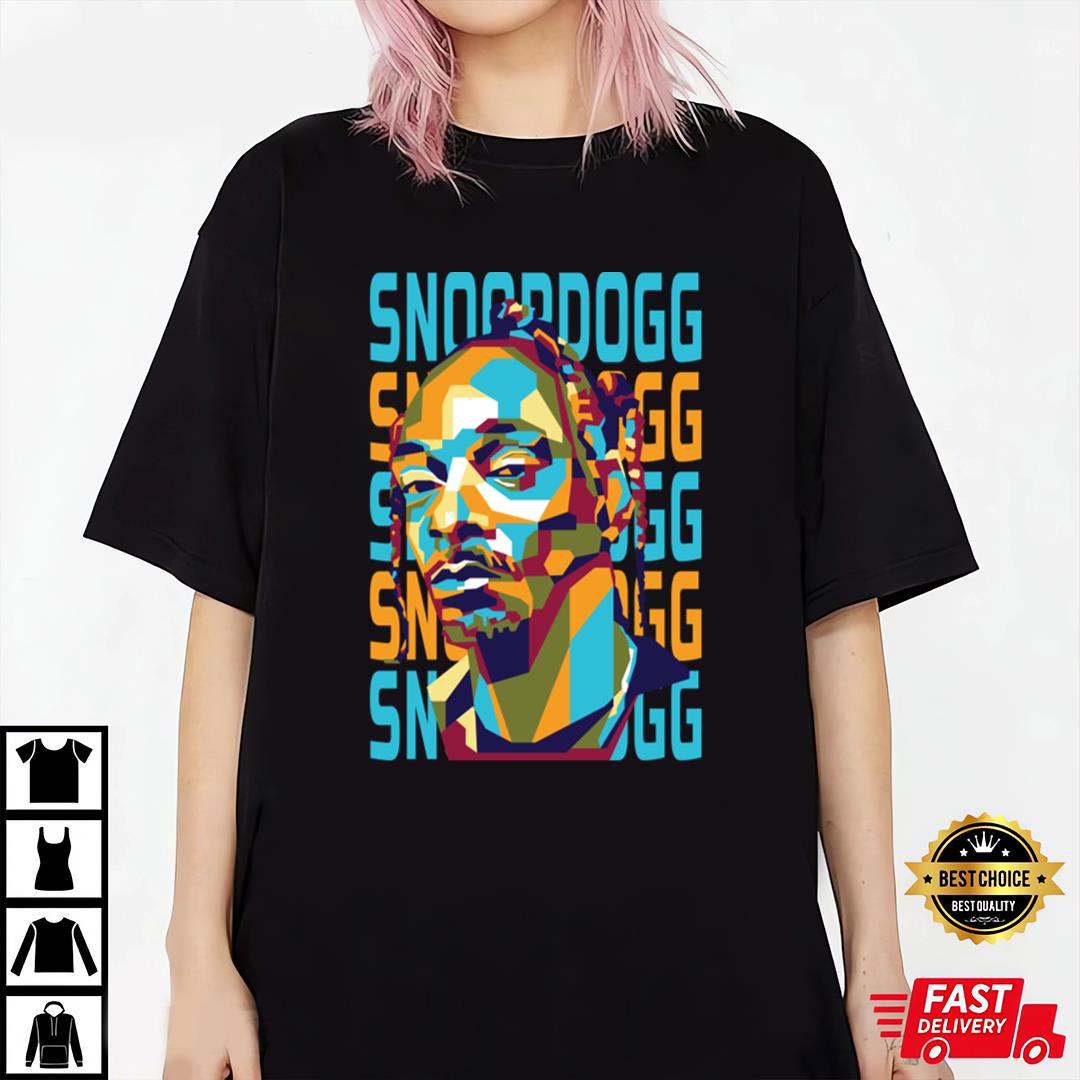 Abstract Geometric Snoop In Wpap T-shirt