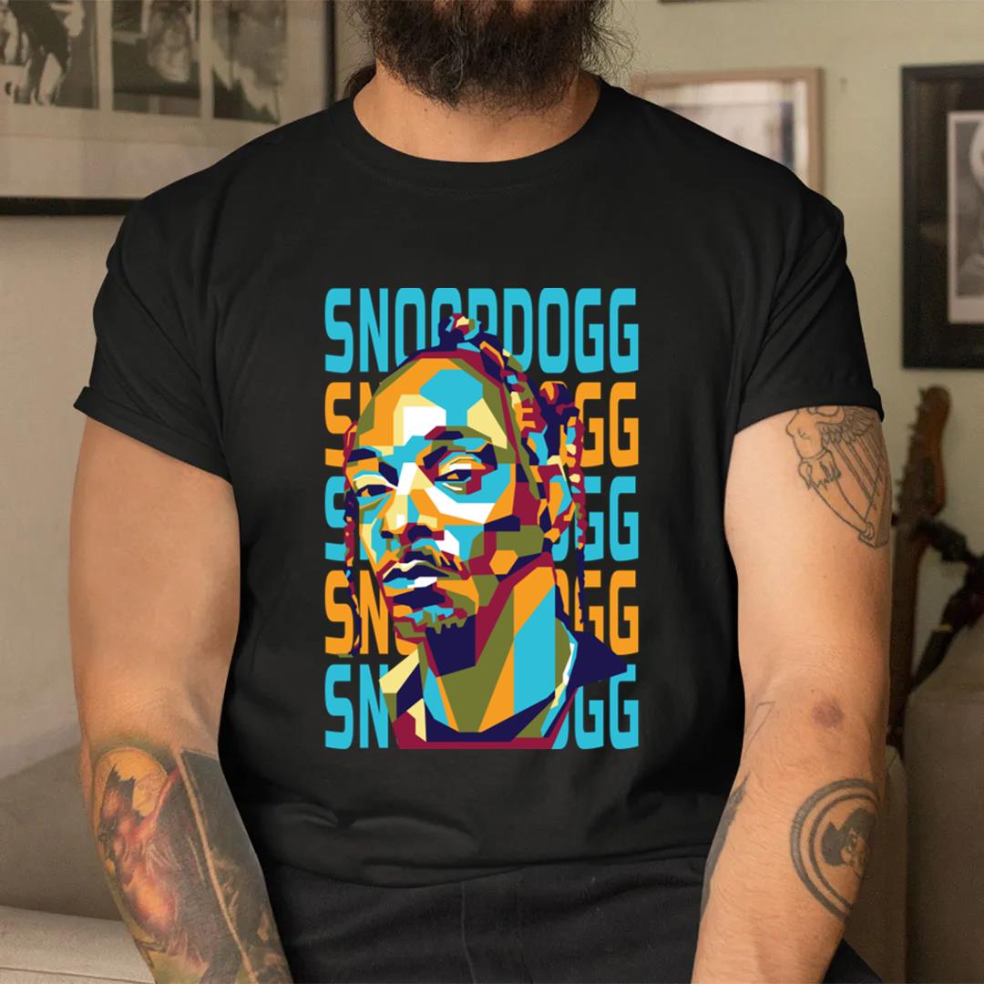 Abstract Geometric Snoop In Wpap T-shirt