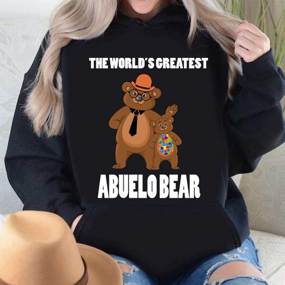 Abuelo Bear Bear Autism T-Shirt, Gift For Father's Day, Best Dad Shirt