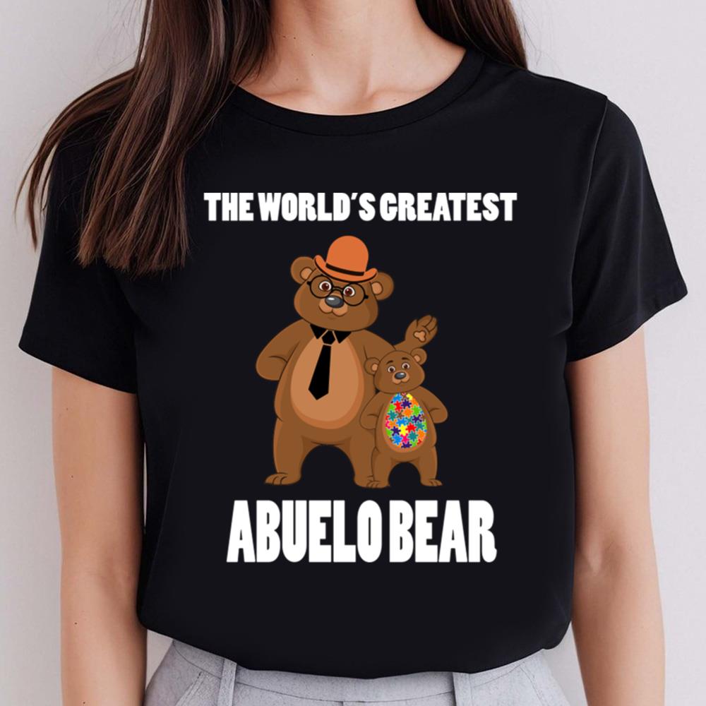 Abuelo Bear Bear Autism T-Shirt, Gift For Father's Day, Best Dad Shirt