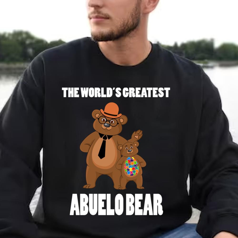 Abuelo Bear Bear Autism T-Shirt, Gift For Father's Day, Best Dad Shirt