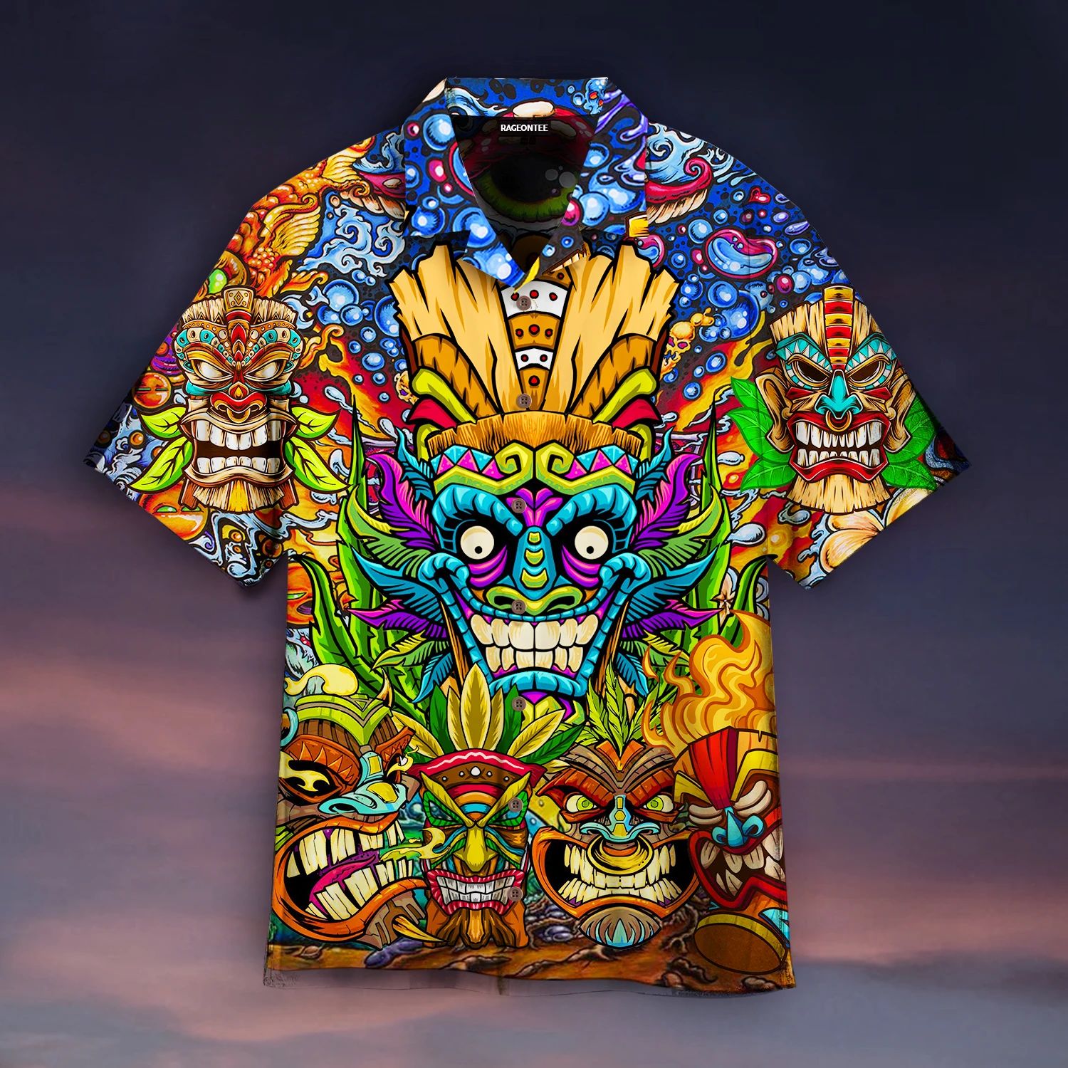 Aloha Tiki Tiki Awesome Hawaiian Shirt