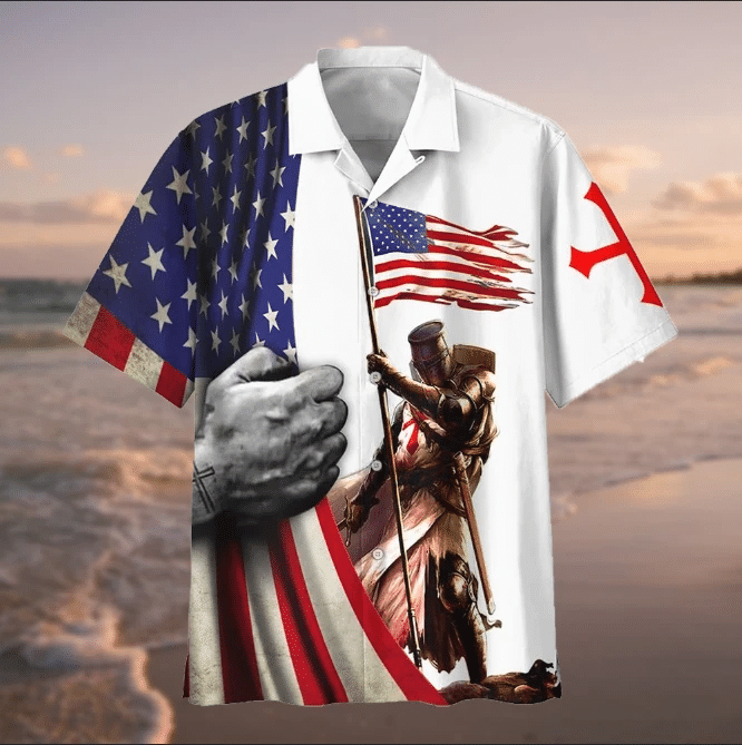 American Flag Hawaiian Shirt