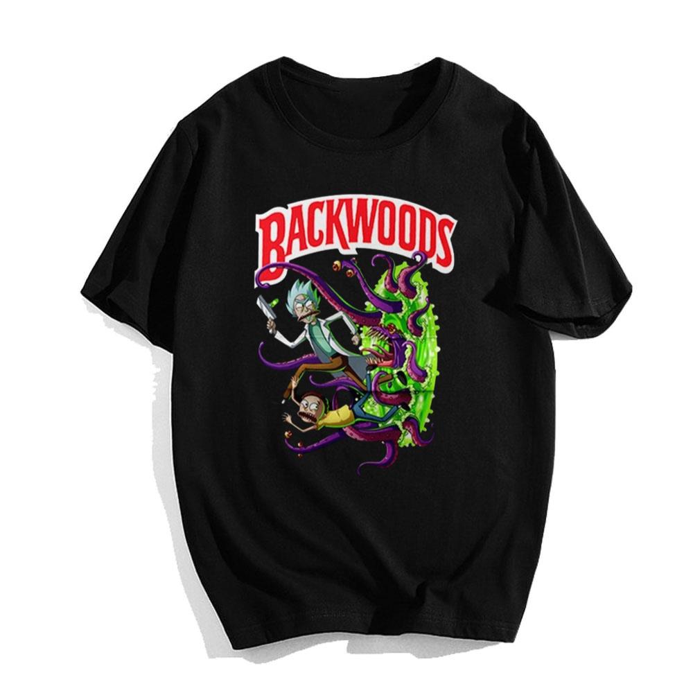 Backwoods Rick And Morty Alien Invasion T-Shirt
