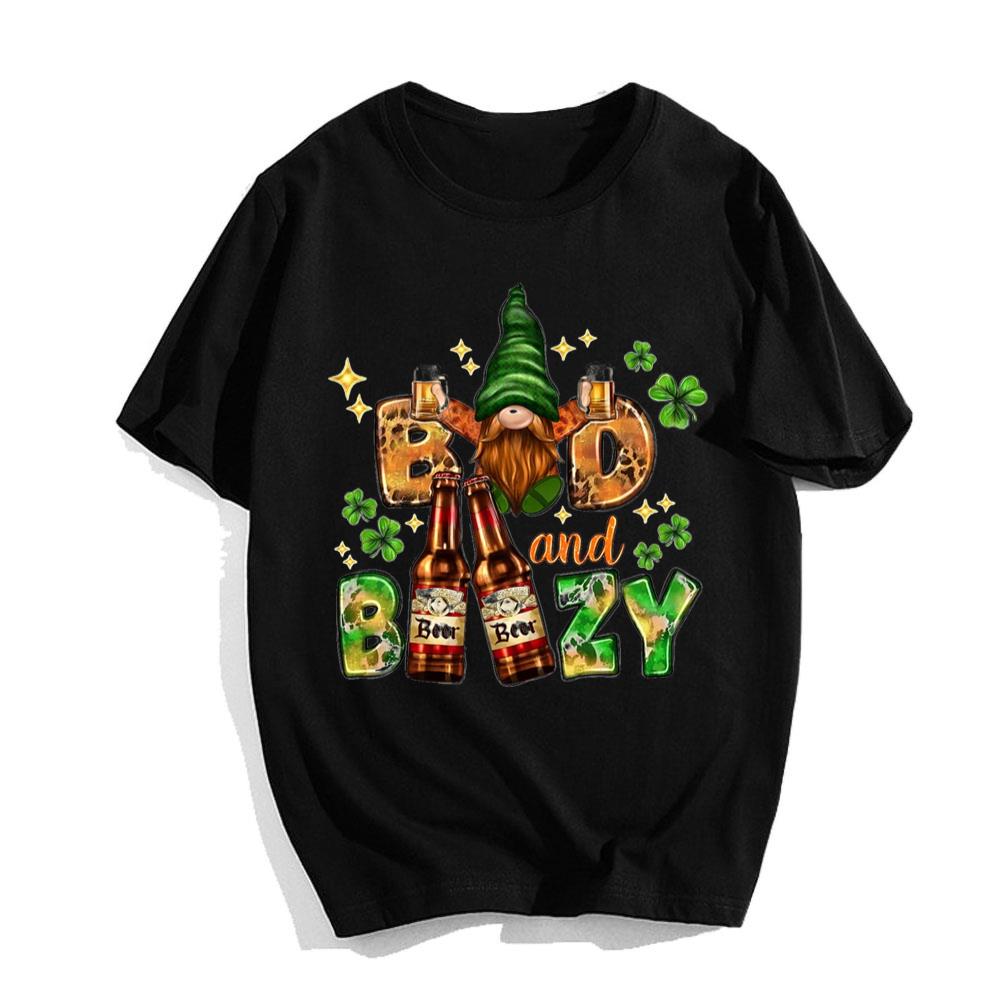 Bad And Boozy With Gnomies St Patricks Day T-shirts