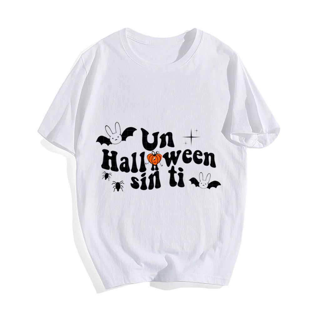 Bad Bunny Halloween Cute Un Halloween Sin Ti T-Shirt
