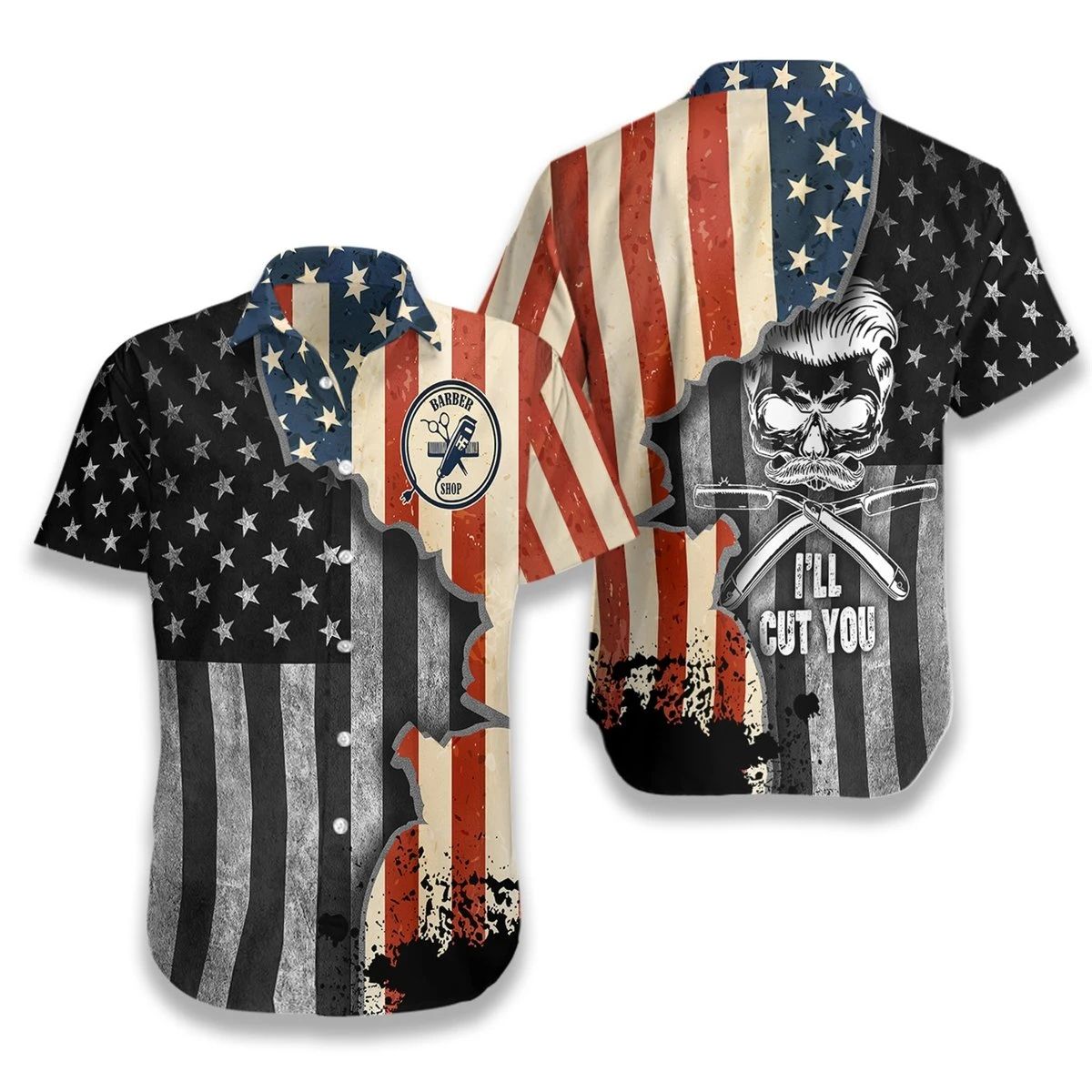Barber Shop Hawaiian Shirt