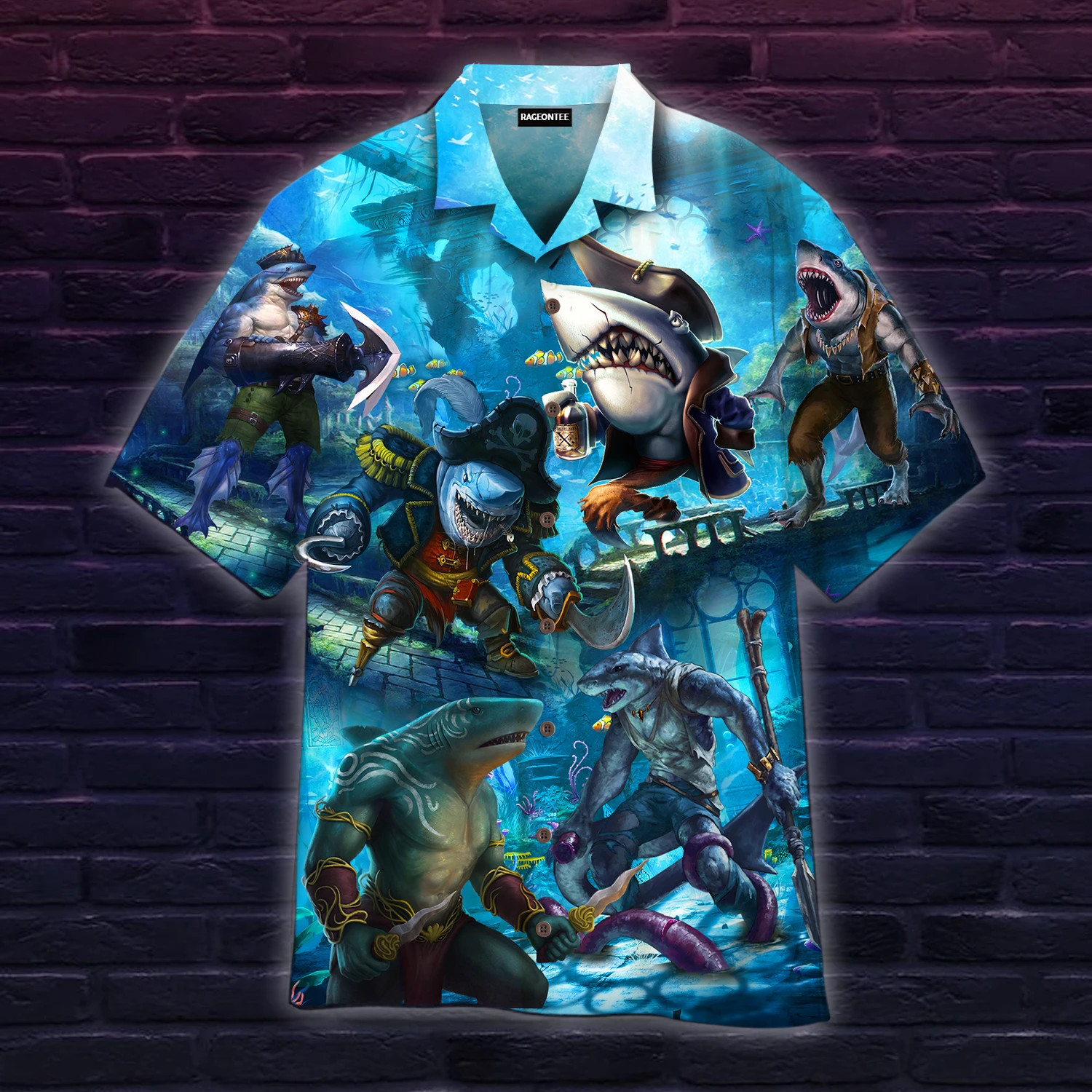 Be Jawsome Be A Shark Hawaiian Shirt
