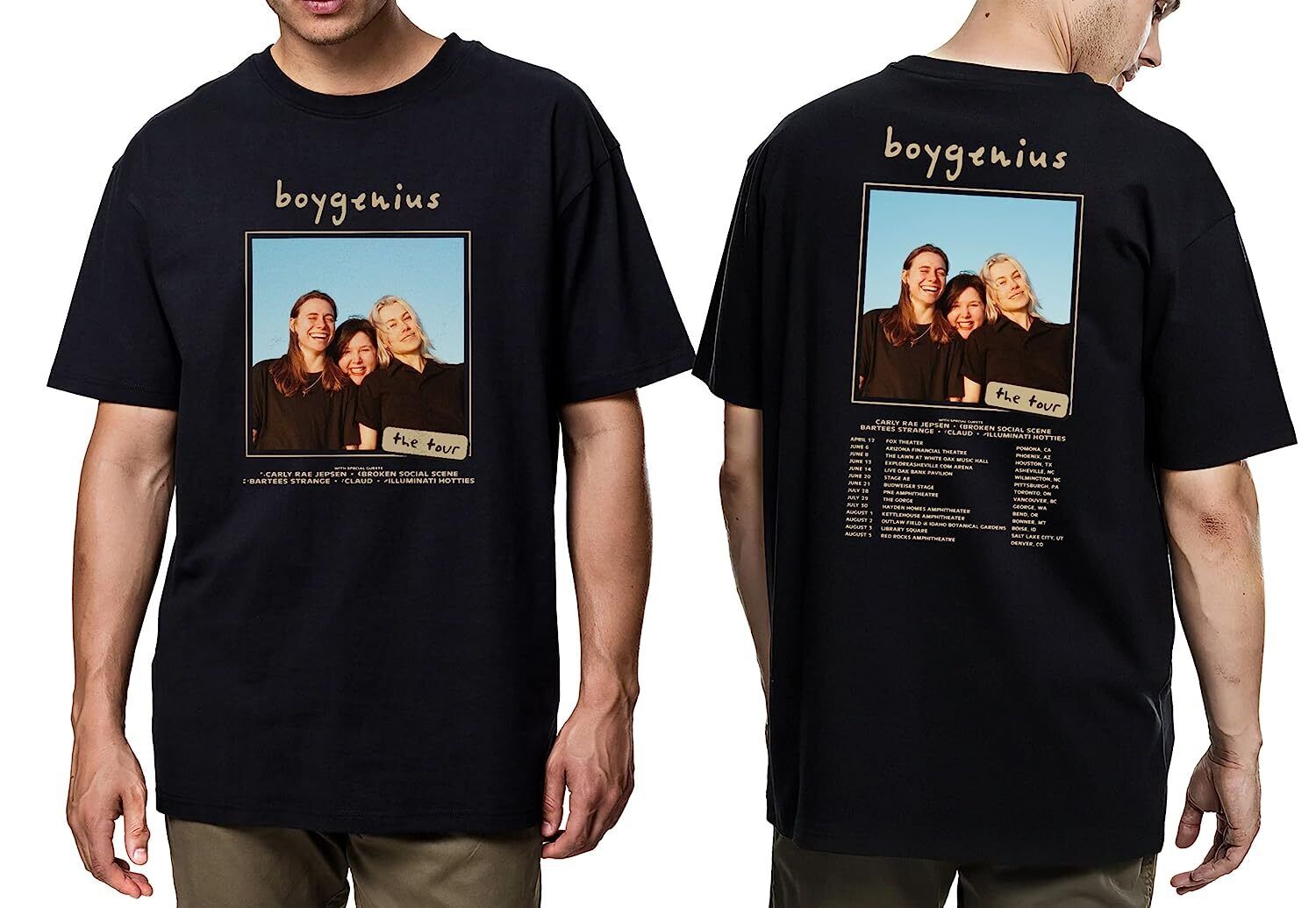 Boygenius Shirt Reset Tour 2023 Rock Band shirt