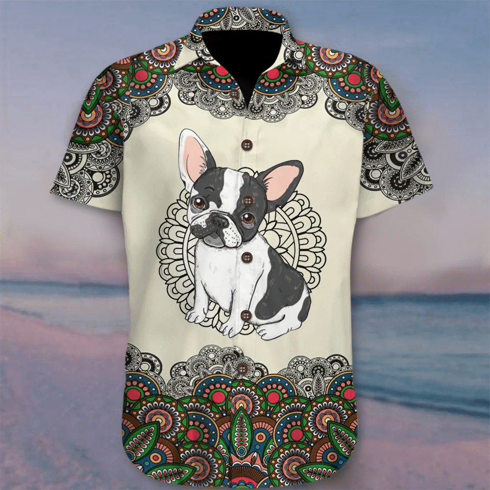 Bulldog Mandala Hawaiian Shirt