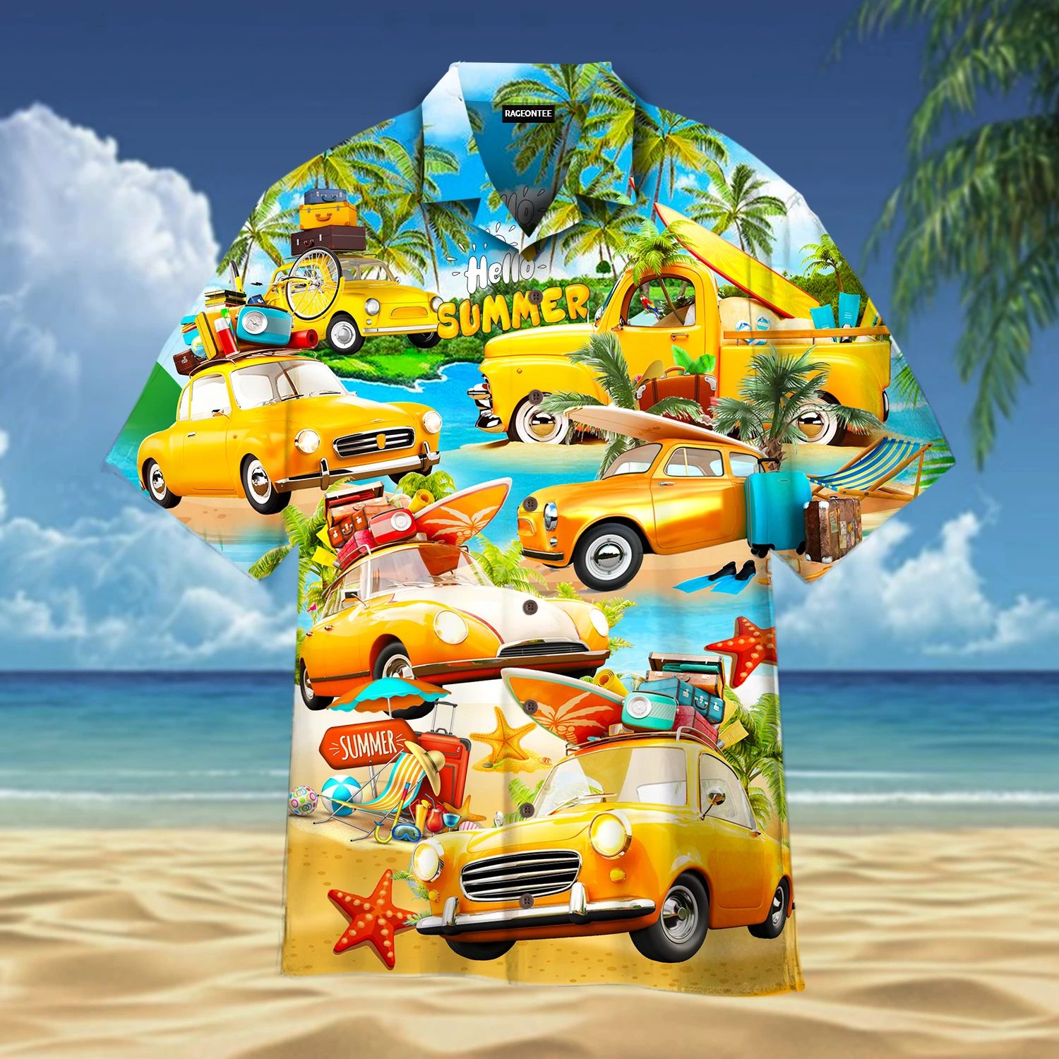 Car Love A Summer Trip Hawaiian Shirt