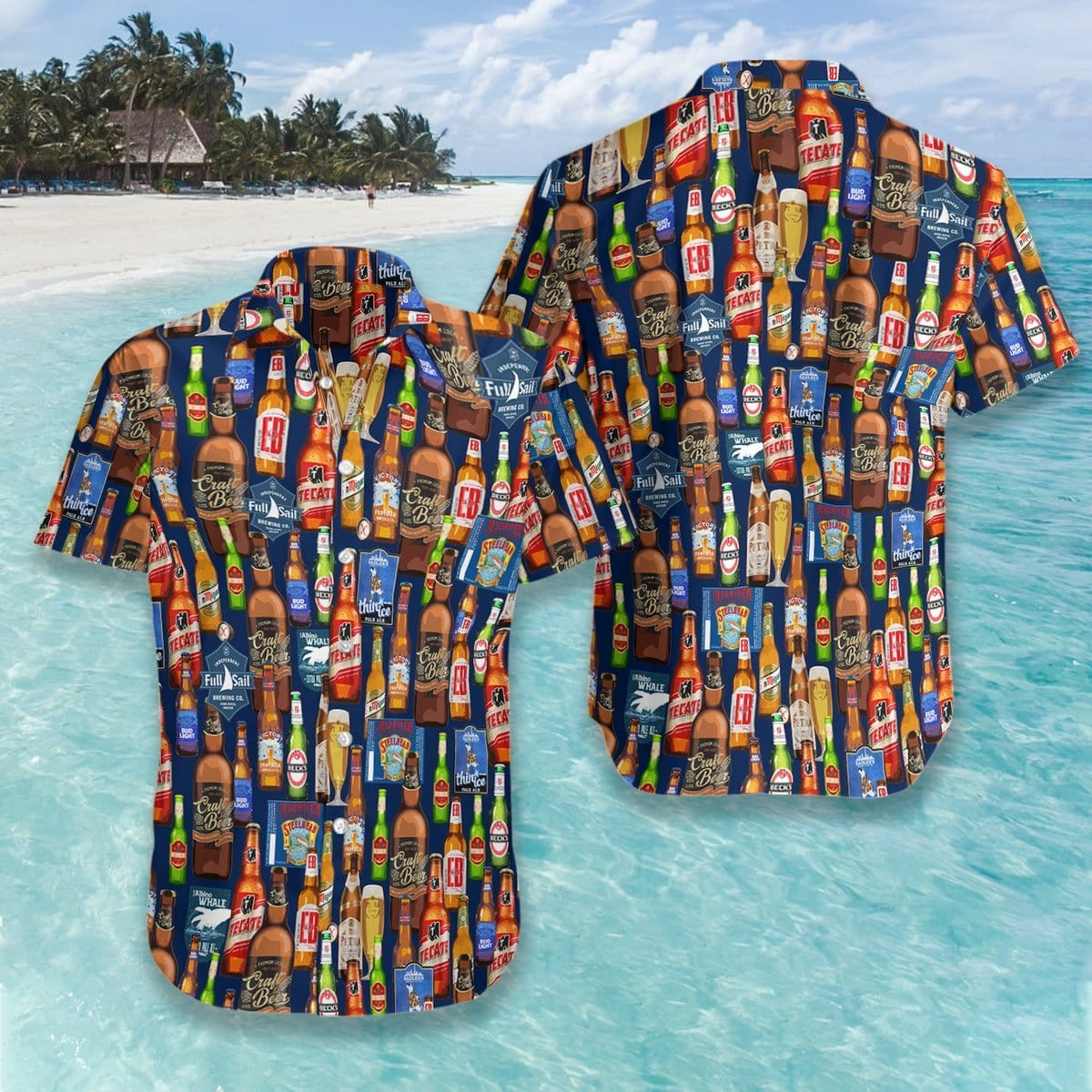 Cheers To Beer Hawaiian Aloha Shirts