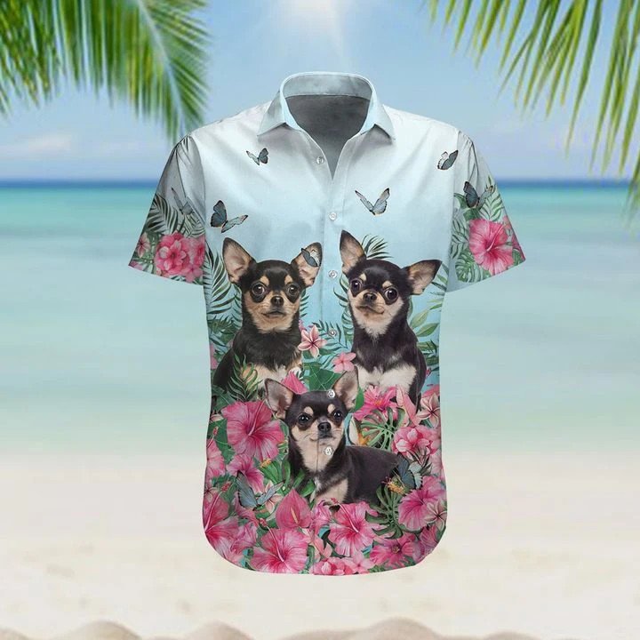 Chihuahua Hawaiian Shirt Unisex