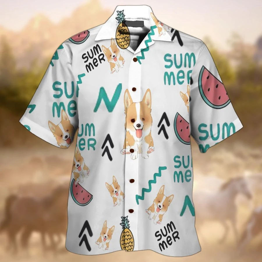 Corgi Lover Hawaiian Shirt
