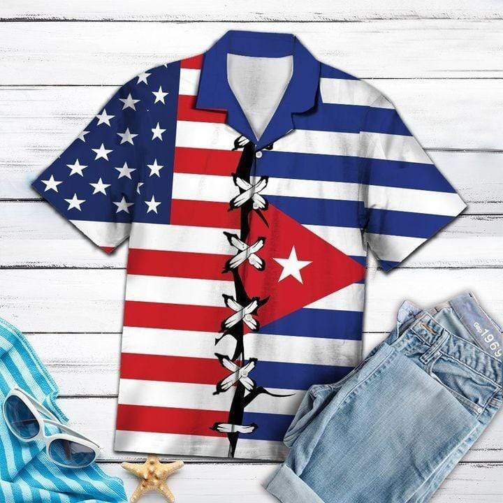 Cuba Root Flag Hawaiian Shirt